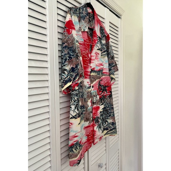 Go Barefoot Vintage Hawaiian Shirt Men's Short Sleeve Size XL. Made In USA - Picture 3 of 8